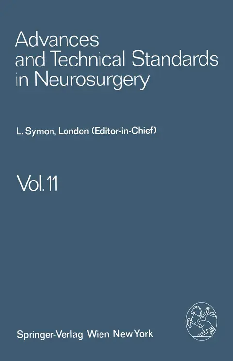 Cover of Advances and Technical Standards in Neurosurgery