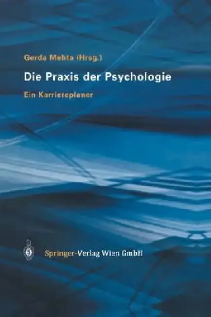 Cover of Die PRAXIS Der Psychologie