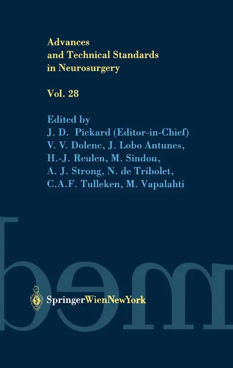 Cover of Advances and Technical Standards in Neurosurgery