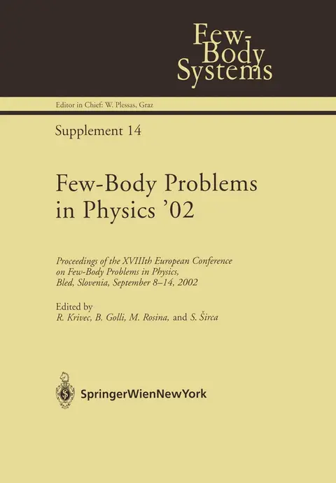 Cover of Few-Body Problems in Physics ’02