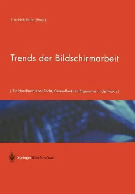 Cover of Trends Der Bildschirmarbeit