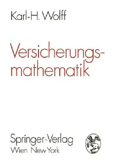 Cover of Versicherungsmathematik
