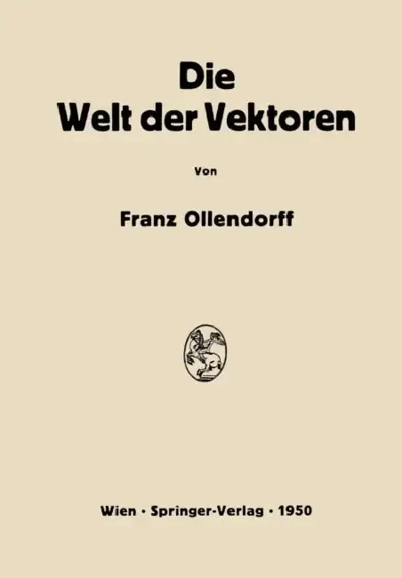 Cover of Die Welt Der Vektoren