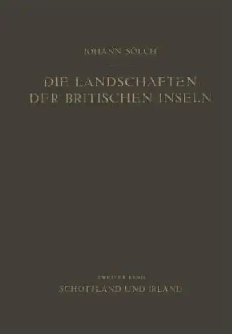 Cover of Die Landschaften Der Britischen Inseln