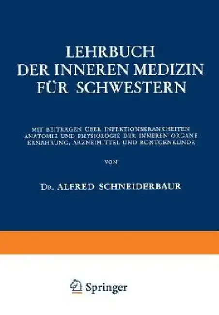 Cover of Lehrbuch Der Inneren Medizin Für Schwestern
