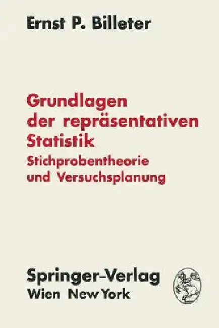 Cover of Grundlagen Der Repräsentativen Statistik