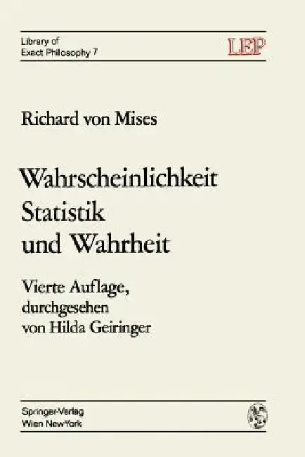 Cover of Wahrscheinlichkeit Statistik Und Wahrheit
