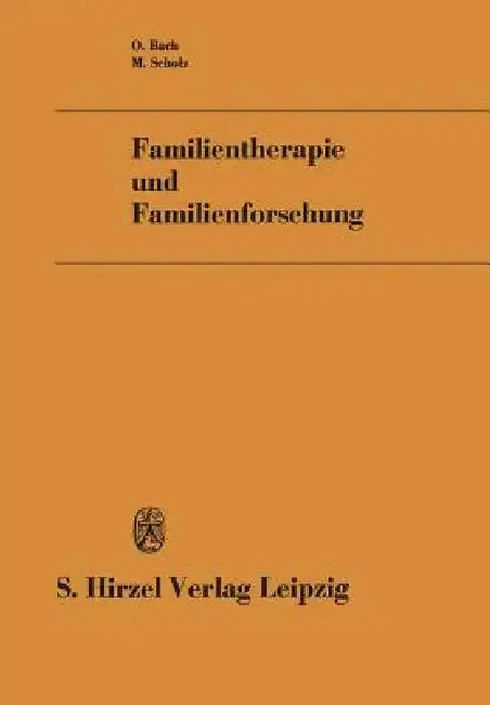 Cover of Familientherapie Und Familienforschung