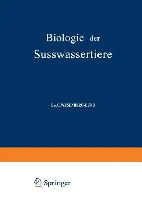 Cover of Biologie Der Süsswassertiere