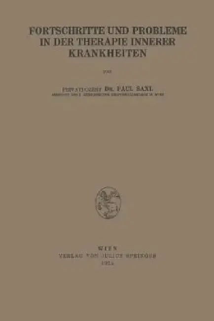 Cover of Fortschritte Und Probleme in Der Therapie Innerer Krankheiten