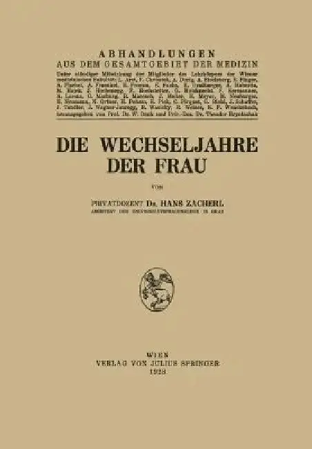 Cover of Die Wechseljahre Der Frau