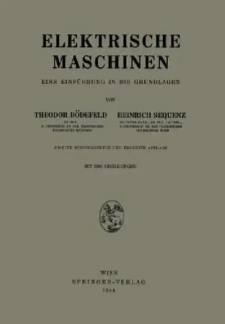 Cover of Elektrische Maschinen