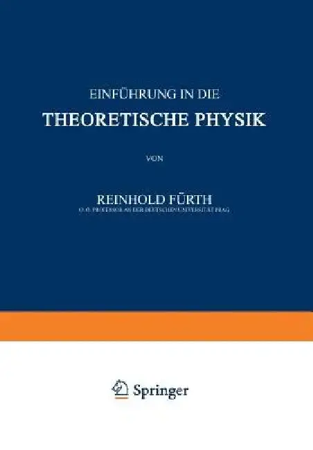 Cover of Einführung in Die Theoretische Physik