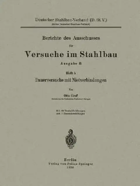 Cover of Dauerversuche Mit Nietverbindungen