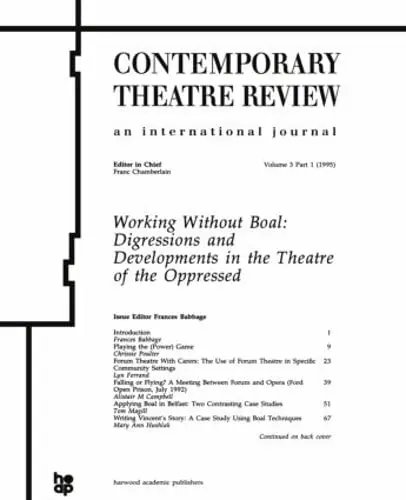 Cover of Working Without Boal