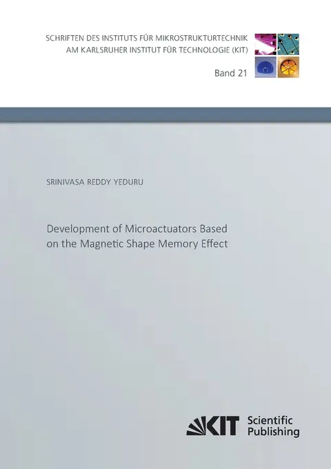 Cover of Development of Microactuators Based on the Magnetic Shape Memory Effect