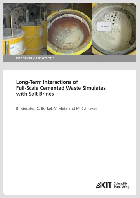 Cover of Long-Term Interactions of Full-Scale Cemented Waste Simulates with Salt Brines