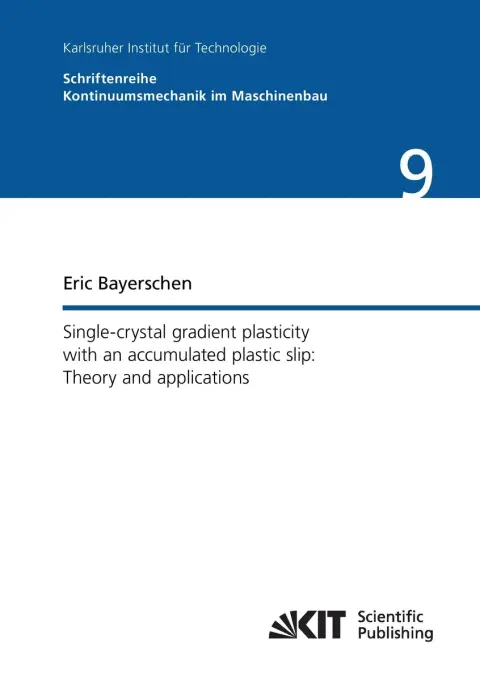 Cover of Single-crystal gradient plasticity with an accumulated plastic slip