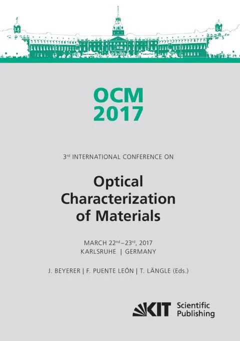 Cover of OCM 2017 - Optical Characterization of Materials - conference proceedings