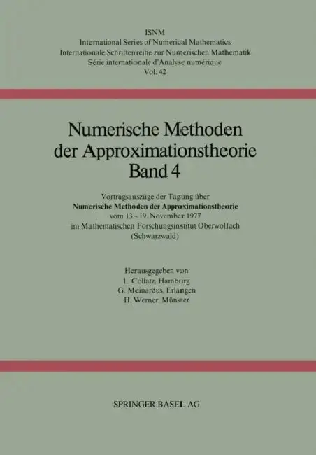 Cover of Numerische Methoden Der Approximationstheorie