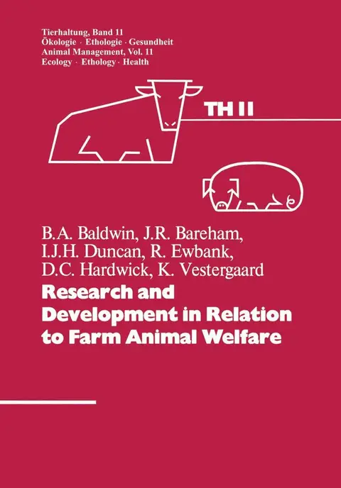 Cover of Research and Development in Relation to Farm Animal Welfare