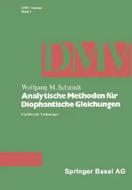 Cover of Analytische Methoden Für Diophantische Gleichungen