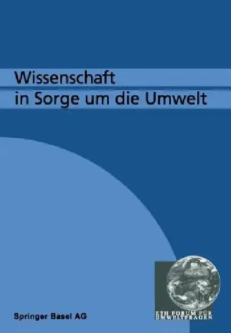 Cover of Wissenschaft in Sorge Um Die Umwelt
