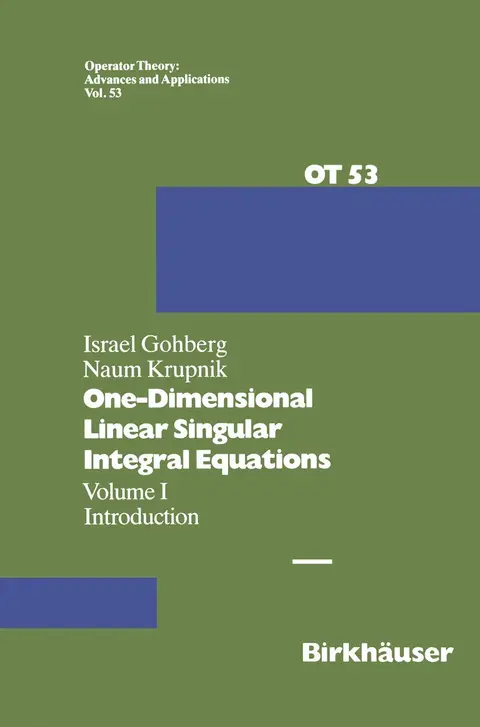 Cover of One-dimensional Singular Integral Equations