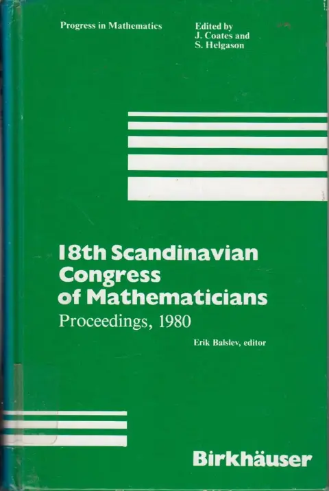 Cover of Scandinavian Congress of Mathematicians