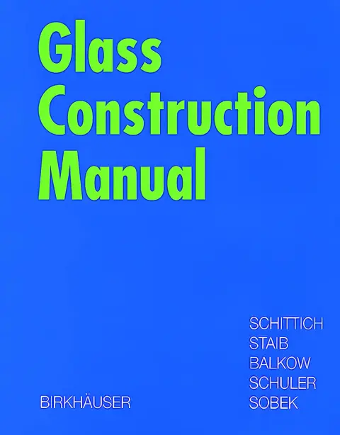 Cover of Glass construction manual