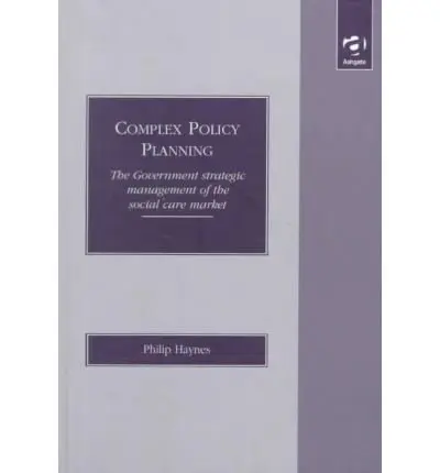 Cover of Complex Policy Planning