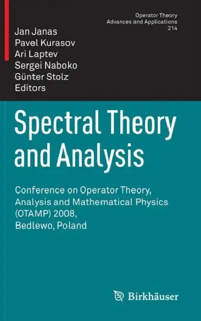 Cover of Spectral Theory and Analysis