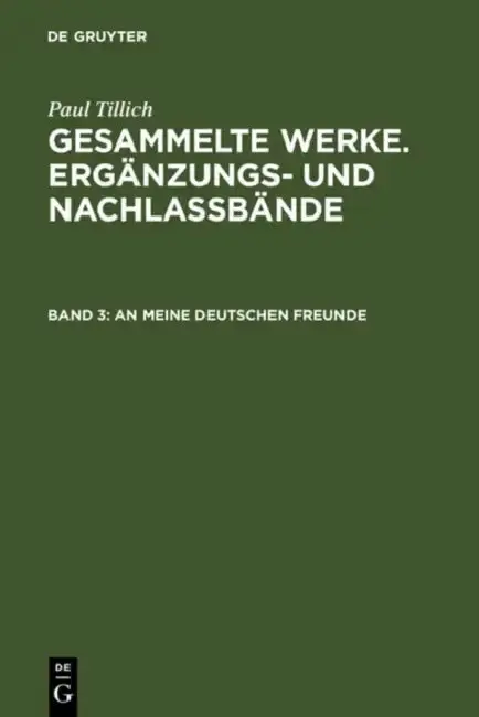 Cover of An meine deutschen Freunde