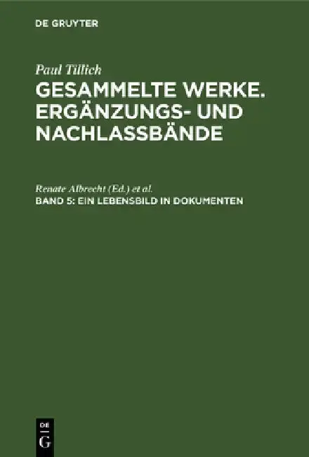 Cover of Ein Lebensbild in Dokumenten