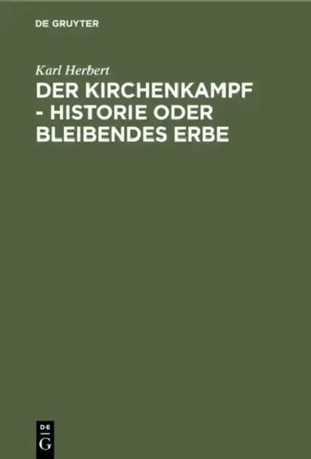Cover of Der Kirchenkampf - Historie Oder Bleibendes Erbe