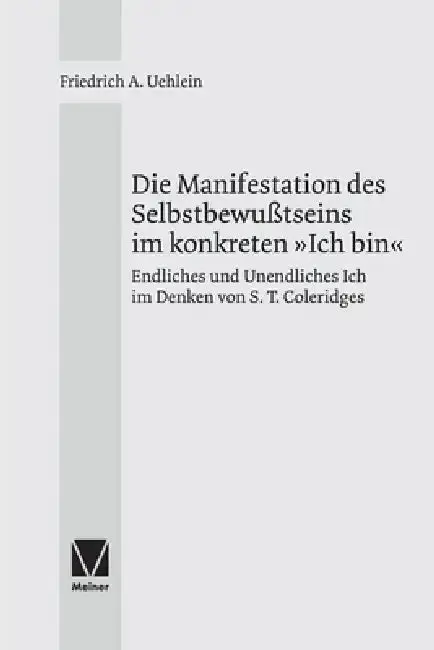 Cover of Die Manifestation des Selbstbewußtseins im konkreten Ich bin