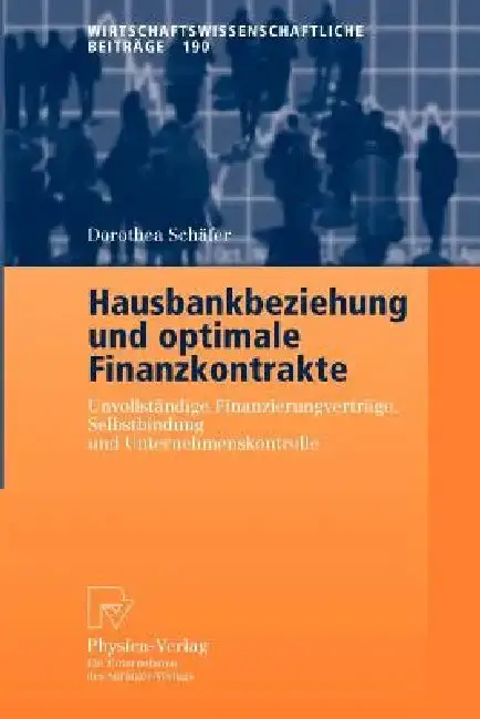 Cover of Hausbankbeziehung Und Optimale Finanzkontrakte