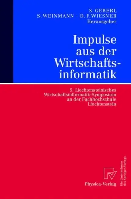 Cover of Impulse Aus Der Wirtschaftsinformatik