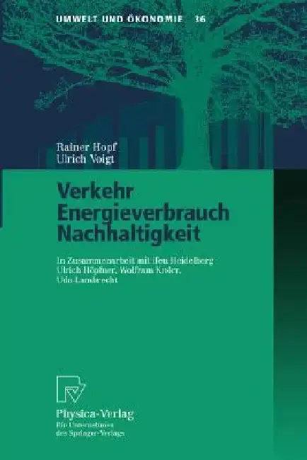 Cover of Verkehr, Energieverbrauch, Nachhaltigkeit