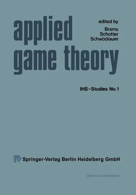 Cover of Applied Game Theory