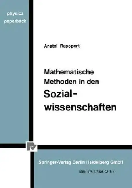 Cover of Mathematische Methoden in Den Sozialwissenschaften