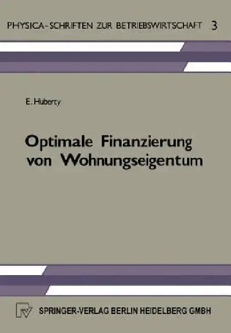 Cover of Optimale Finanzierung Von Wohnungseigentum
