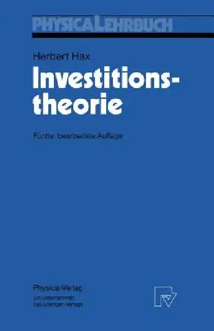 Cover of Investitionstheorie