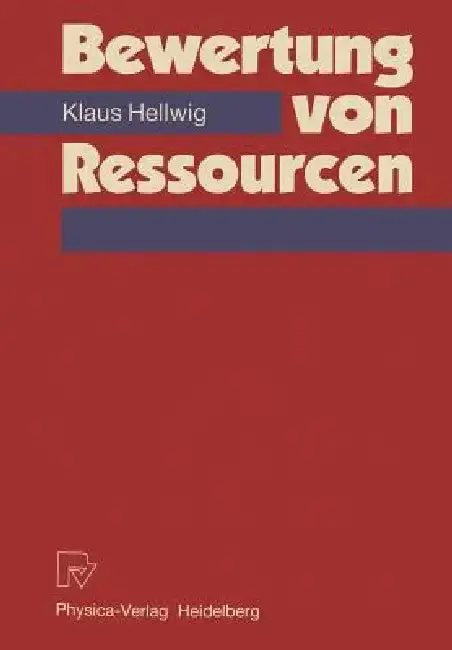 Cover of Bewertung Von Ressourcen