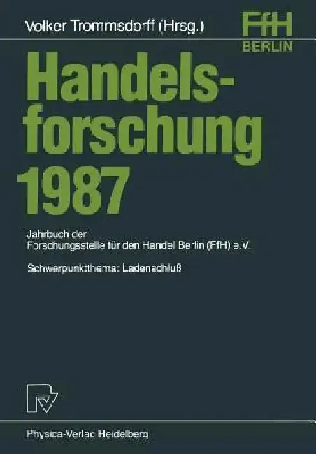 Cover of Handelsforschung 1987