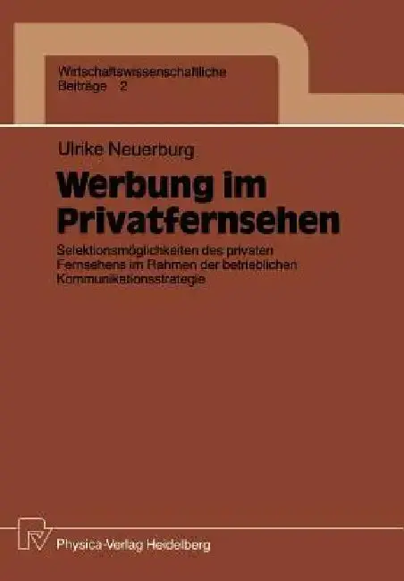 Cover of Werbung Im Privatfernsehen