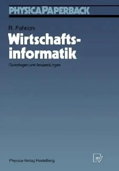 Cover of Wirtschaftsinformatik