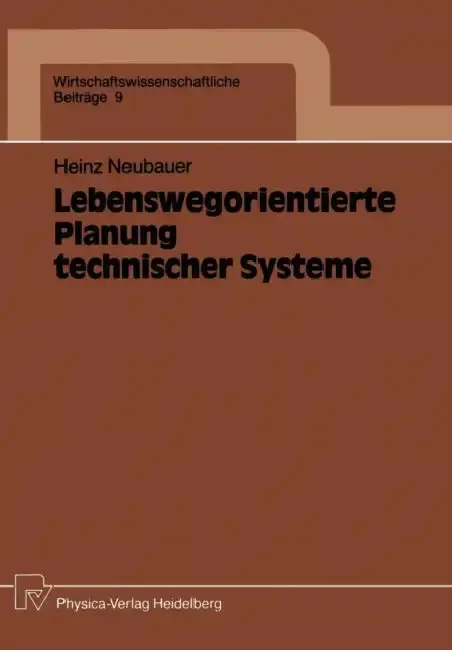 Cover of Lebenswegorientierte Planung Technischer Systeme