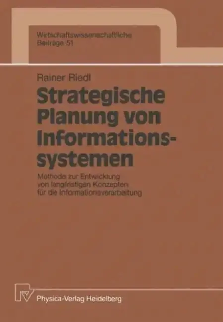 Cover of Strategische Planung Von Informationssystemen