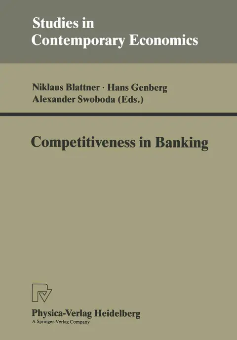 Cover of Competitiveness in Banking